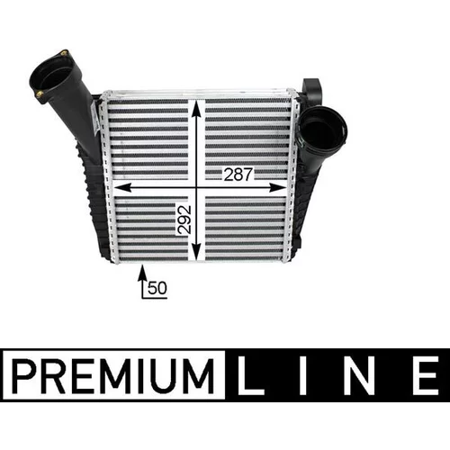 Chladič plniaceho vzduchu CI 77 000P /MAHLE/ - obr. 3