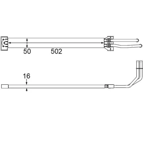 Chladič oleja riadenia CLC 109 000P /MAHLE/ - obr. 1