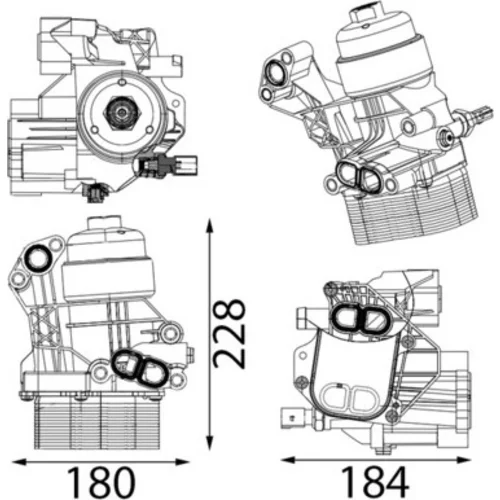 Chladič motorového oleja MAHLE CLC 436 000S
