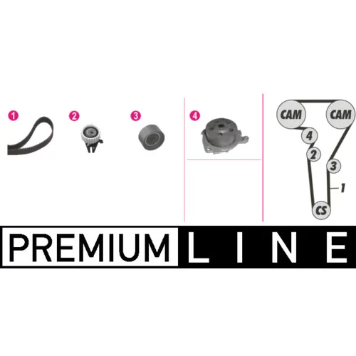 Vodné čerpadlo + sada ozubeného remeňa CPK 79 000P /MAHLE/