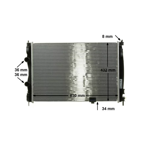 Chladič motora CR 1076 000S /MAHLE/ - obr. 9