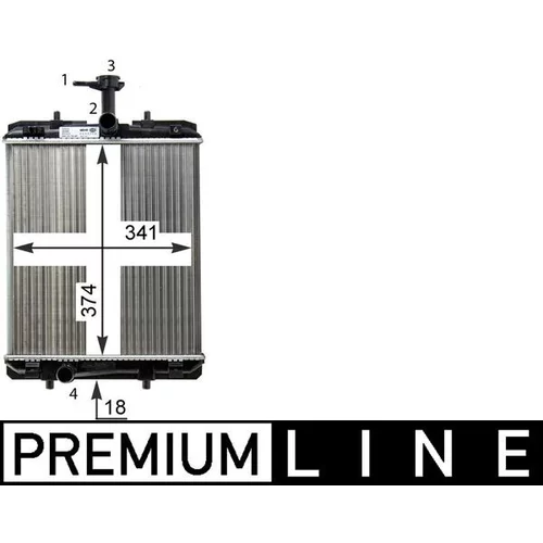 Chladič motora MAHLE CR 1114 000P