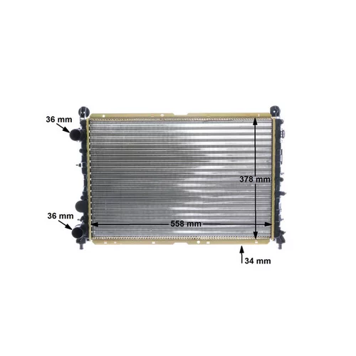 Chladič motora CR 1412 000S /MAHLE/ - obr. 13