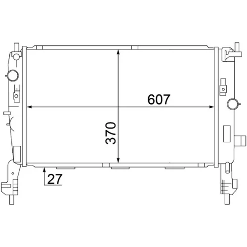 Chladič motora MAHLE CR 1499 000S