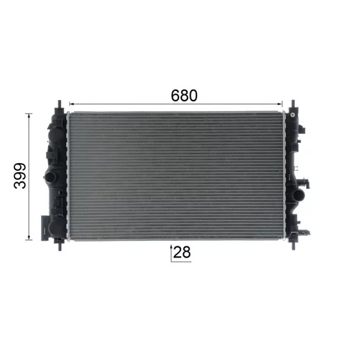 Chladič motora CR 1782 000P /MAHLE/ - obr. 10