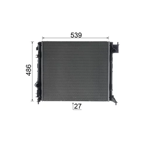 Chladič motora CR 1968 000P /MAHLE/ - obr. 15