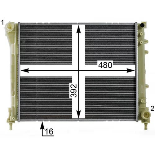 Chladič motora CR 2004 000P /MAHLE/ - obr. 13