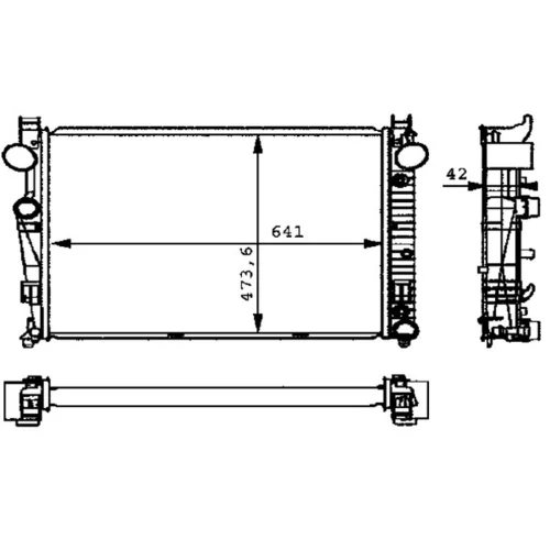 Chladič motora CR 226 000P /MAHLE/ - obr. 1