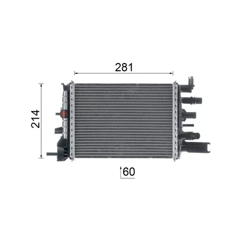 Chladič motora CR 2632 000P /MAHLE/ - obr. 16