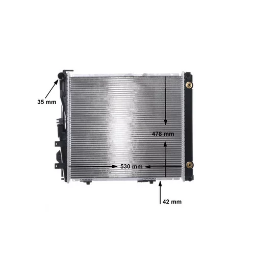 Chladič motora CR 290 000S /MAHLE/ - obr. 1