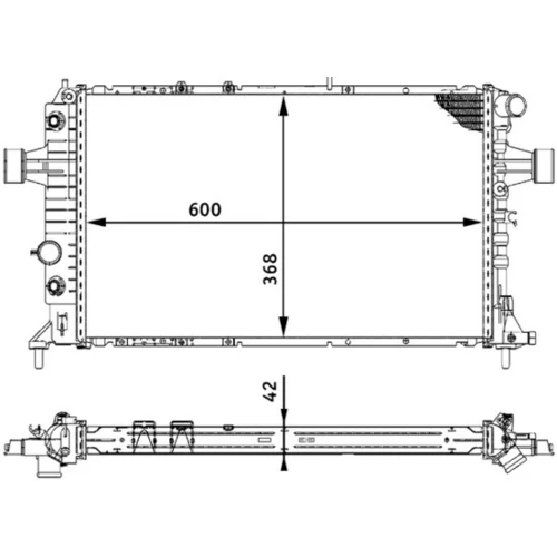 Chladič motora CR 320 000S /MAHLE/ - obr. 11