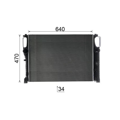 Chladič motora CR 37 000P /MAHLE/ - obr. 10