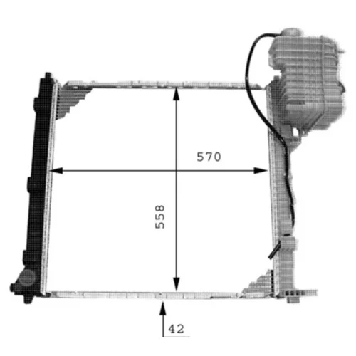 Chladič motora CR 384 000P /MAHLE/ - obr. 14