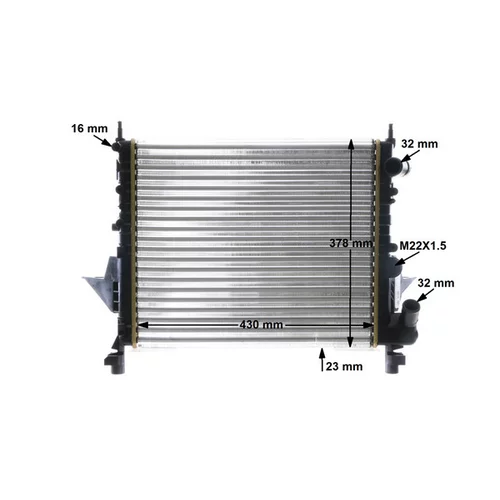 Chladič motora CR 490 000S /MAHLE/ - obr. 17