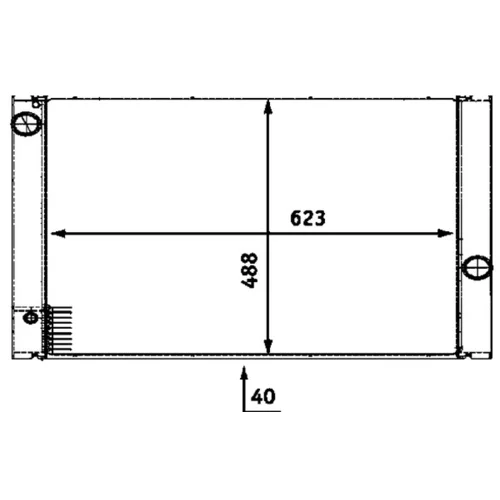 Chladič motora CR 511 000P /MAHLE/ - obr. 1
