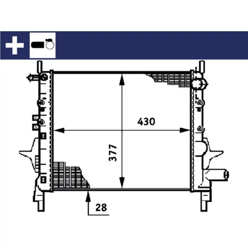 Chladič motora MAHLE CR 614 000S