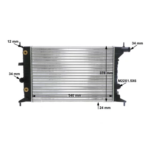Chladič motora CR 635 000S /MAHLE/ - obr. 11
