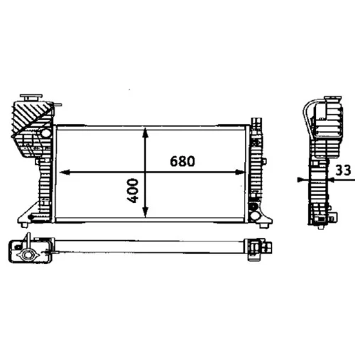 Chladič motora MAHLE CR 667 000S