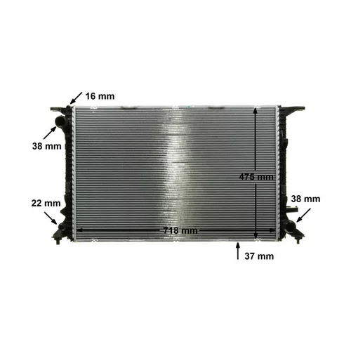 Chladič motora CR 911 000P /MAHLE/ - obr. 16