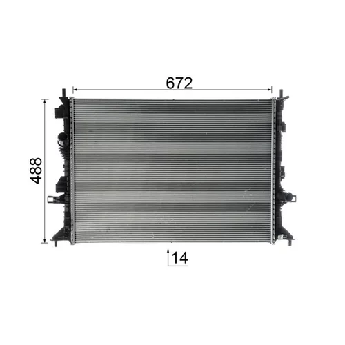 Chladič motora CR 952 000P /MAHLE/ - obr. 15
