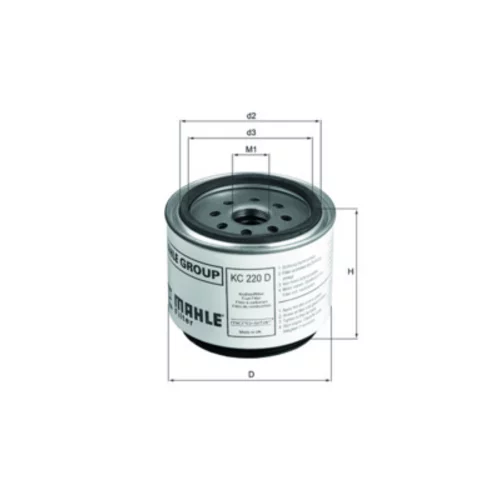 Palivový filter MAHLE KC 220D