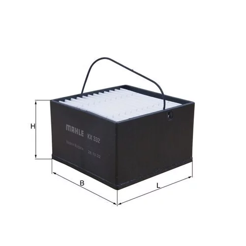 Palivový filter KX 332 /MAHLE/ - obr. 1