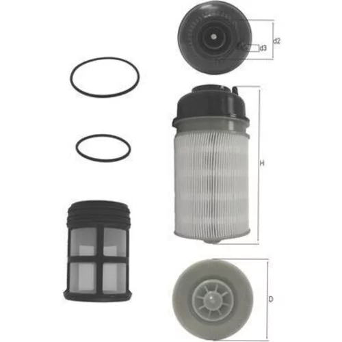 Palivový filter MAHLE KX 602KIT