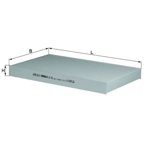 Filter vnútorného priestoru LA 46 /MAHLE/ - obr. 1