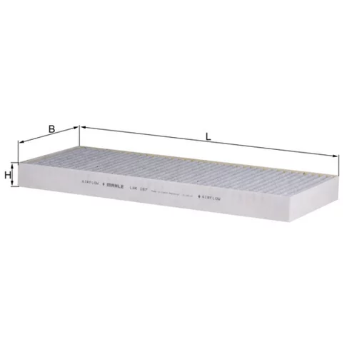 Filter vnútorného priestoru LAK 167 /MAHLE/ - obr. 1