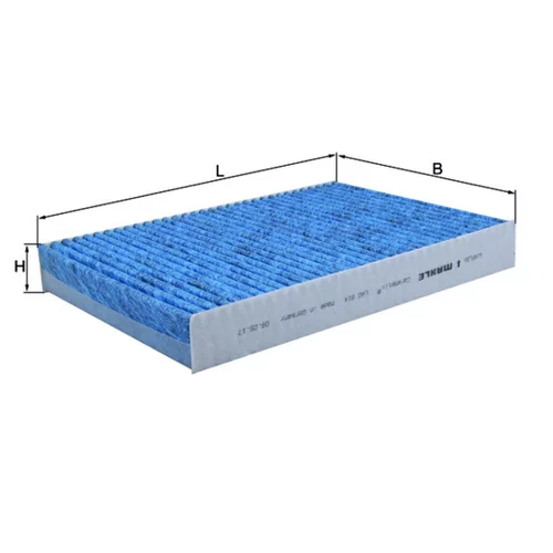 Filter vnútorného priestoru LAO 814 /MAHLE/ - obr. 1