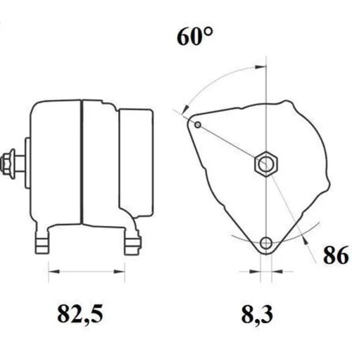 Alternátor MAHLE MG 1214