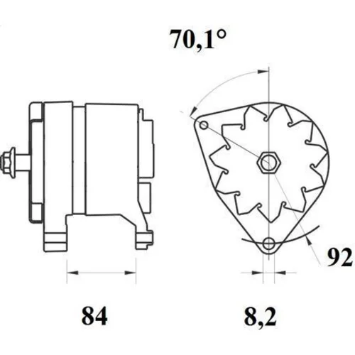 Alternátor MAHLE MG 1225