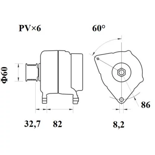 Alternátor MG 306 /MAHLE/ - obr. 4