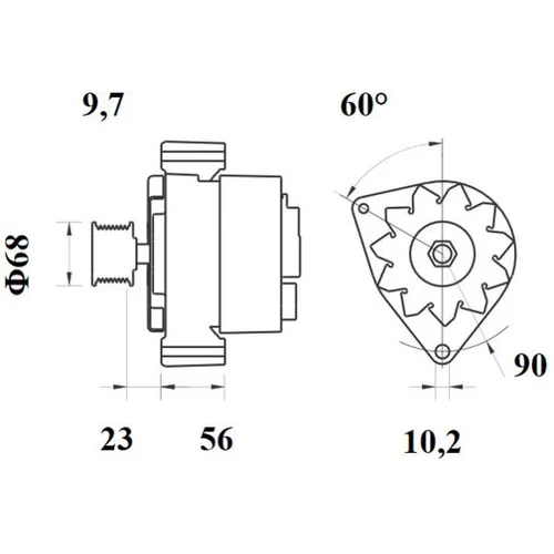 Alternátor MG 431 /MAHLE/ - obr. 1