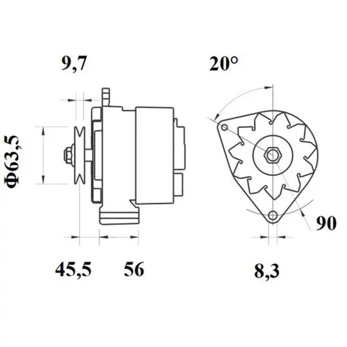 Alternátor MG 598 /MAHLE/ - obr. 4