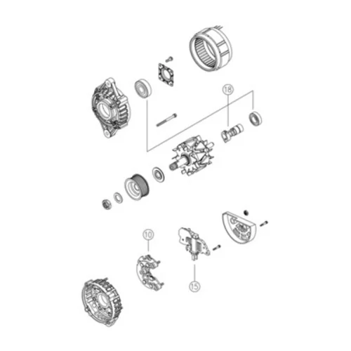 Alternátor MG 797 /MAHLE/ - obr. 2