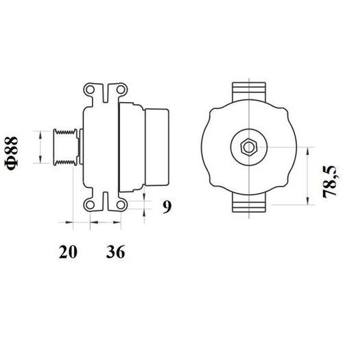 Alternátor MG 935 /MAHLE/ - obr. 2
