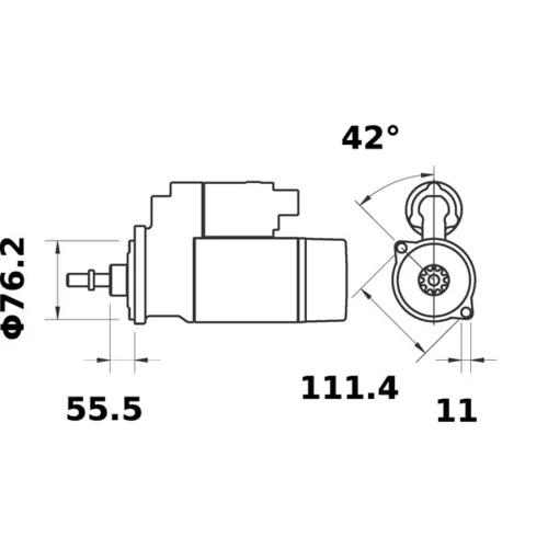 Štartér MS 227 /MAHLE/ - obr. 4