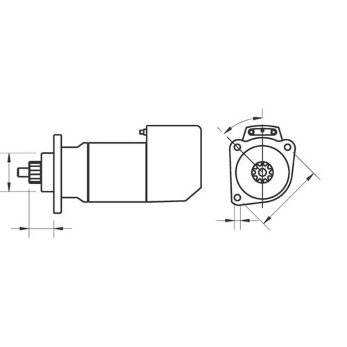 Štartér MS 672 /MAHLE/ - obr. 1