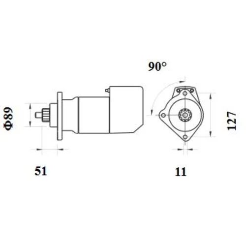 Štartér MS 701 /MAHLE/ - obr. 3
