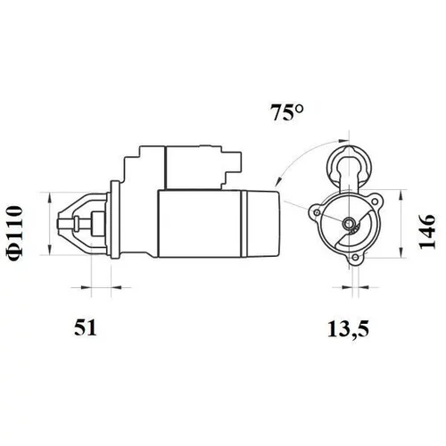 Štartér MS 768 /MAHLE/ - obr. 4
