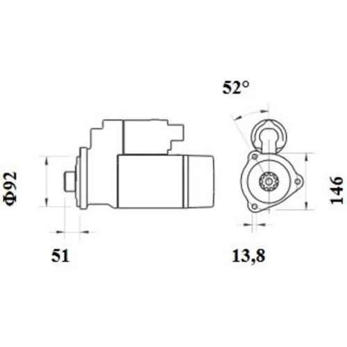 Štartér MS 884 /MAHLE/ - obr. 1