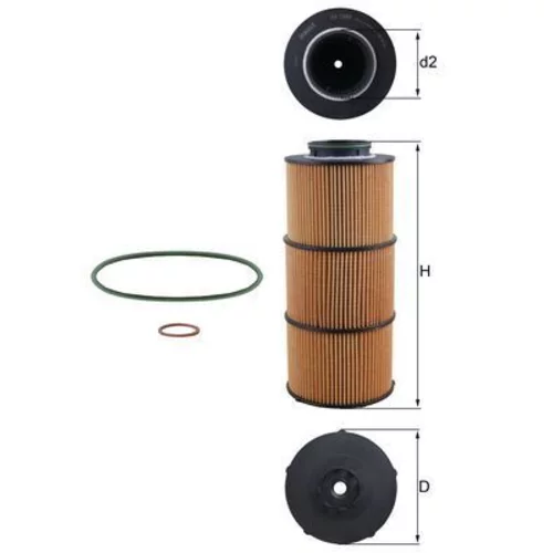 Olejový filter MAHLE OX 1389D