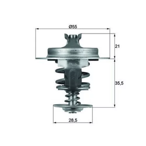 Termostat chladenia TX 67 83D /MAHLE/ - obr. 2
