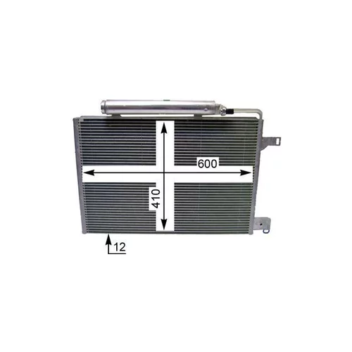 Kondenzátor klimatizácie AC 370 000P /MAHLE/ - obr. 7