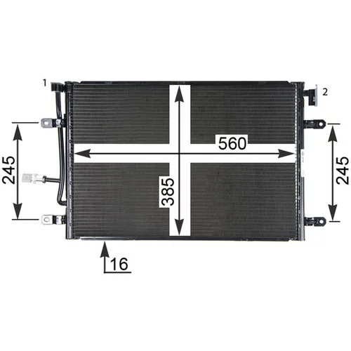 Kondenzátor klimatizácie AC 508 000P /MAHLE/ - obr. 8