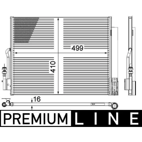 Kondenzátor klimatizácie MAHLE AC 596 000P