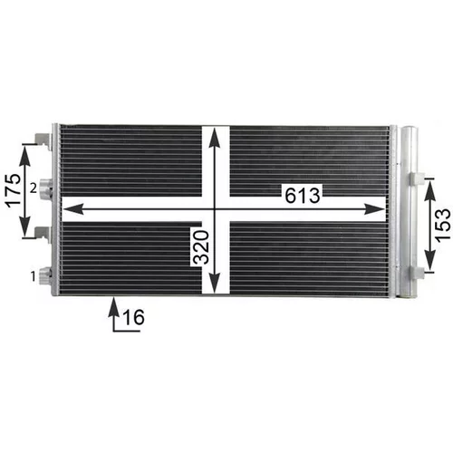 Kondenzátor klimatizácie AC 724 000P /MAHLE/ - obr. 8