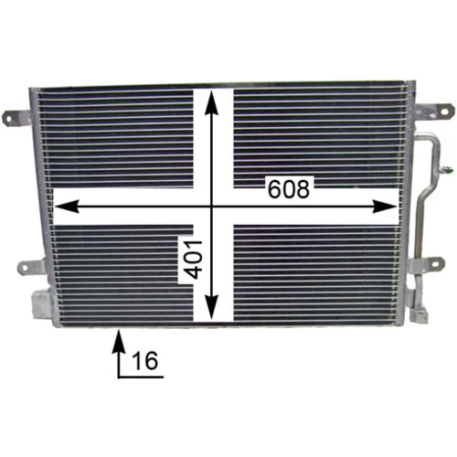 Kondenzátor klimatizácie AC 807 000S /MAHLE/ - obr. 4