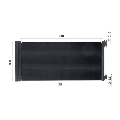 Kondenzátor klimatizácie AC 945 000S /MAHLE/ - obr. 9